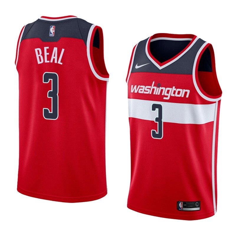 Баскетбольна джерсі Nike NBA 2021 Washington Wizards №3 Bradley Beal червона print від компанії Basket Family - фото 1