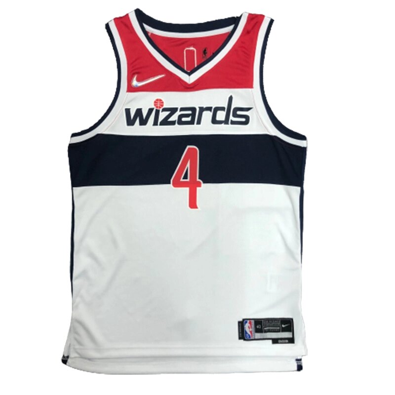 Баскетбольна джерсі Nike NBA 2021 Washington Wizards №4 Russell Westbrook біла print від компанії Basket Family - фото 1