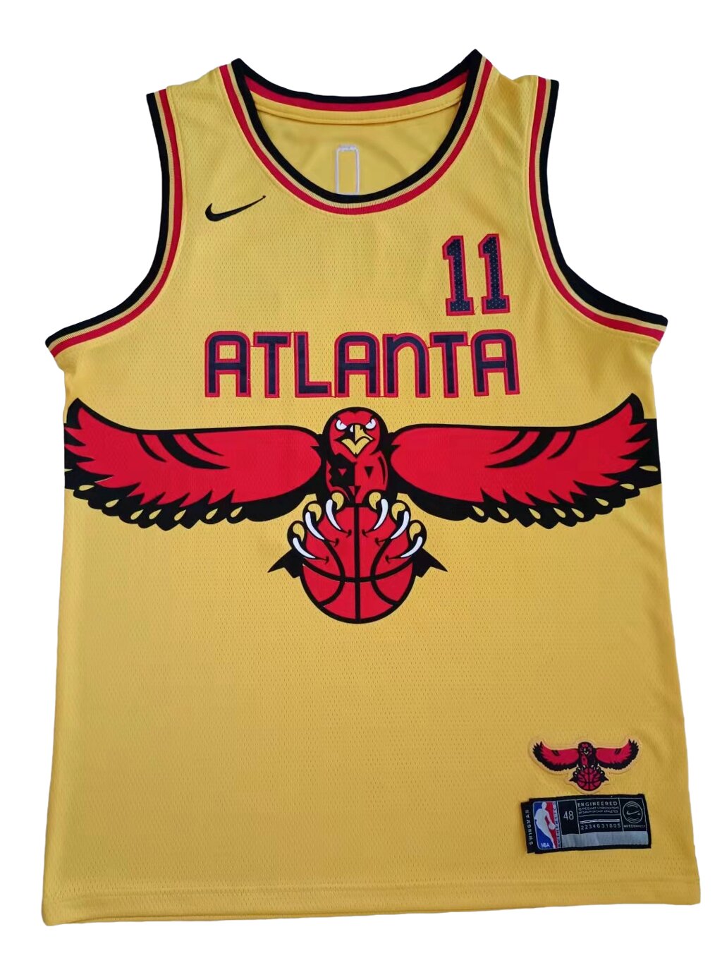 Баскетбольна джерсі Nike NBA Atlanta Hawks №11 Trae Young Yellow. від компанії Basket Family - фото 1