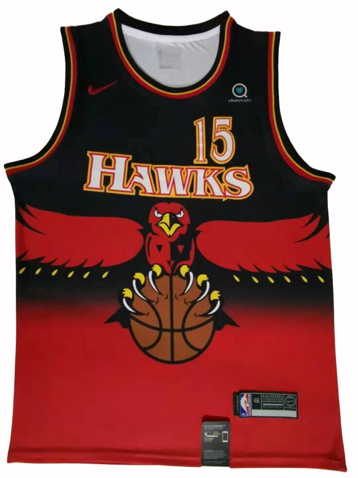 Баскетбольна джерсі Nike NBA Atlanta Hawks №15 Vince Carter black-red від компанії Basket Family - фото 1
