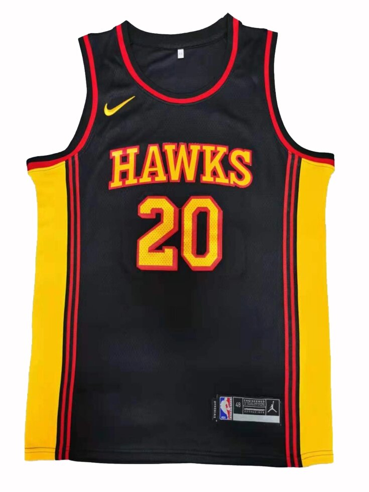 Баскетбольна джерсі Nike NBA Atlanta Hawks №20 John Collins black від компанії Basket Family - фото 1