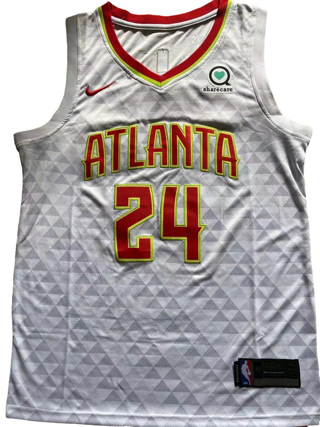 Баскетбольна джерсі Nike NBA Atlanta Hawks №24 Bruno Fernando White від компанії Basket Family - фото 1