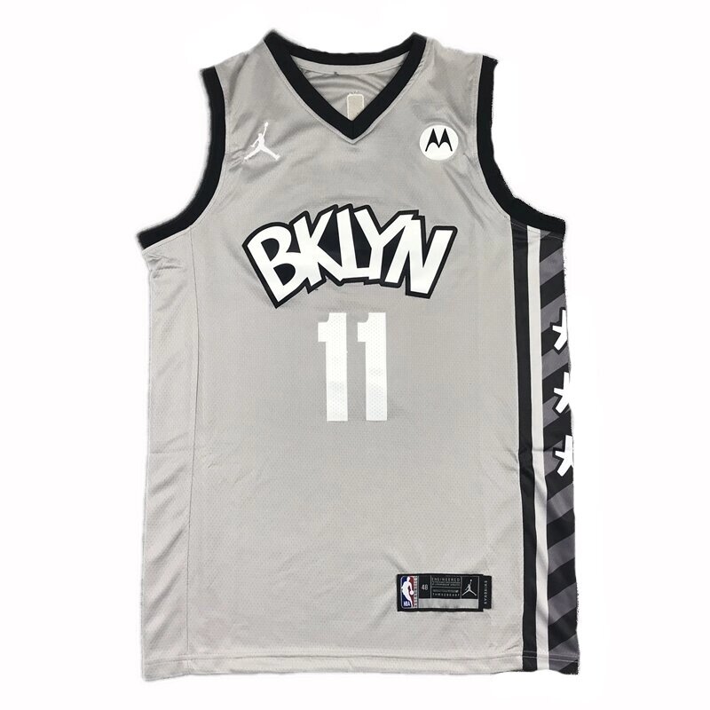 Баскетбольна джерсі Nike NBA Brooklyn Nets №11 Kyrie Irving сіра від компанії Basket Family - фото 1