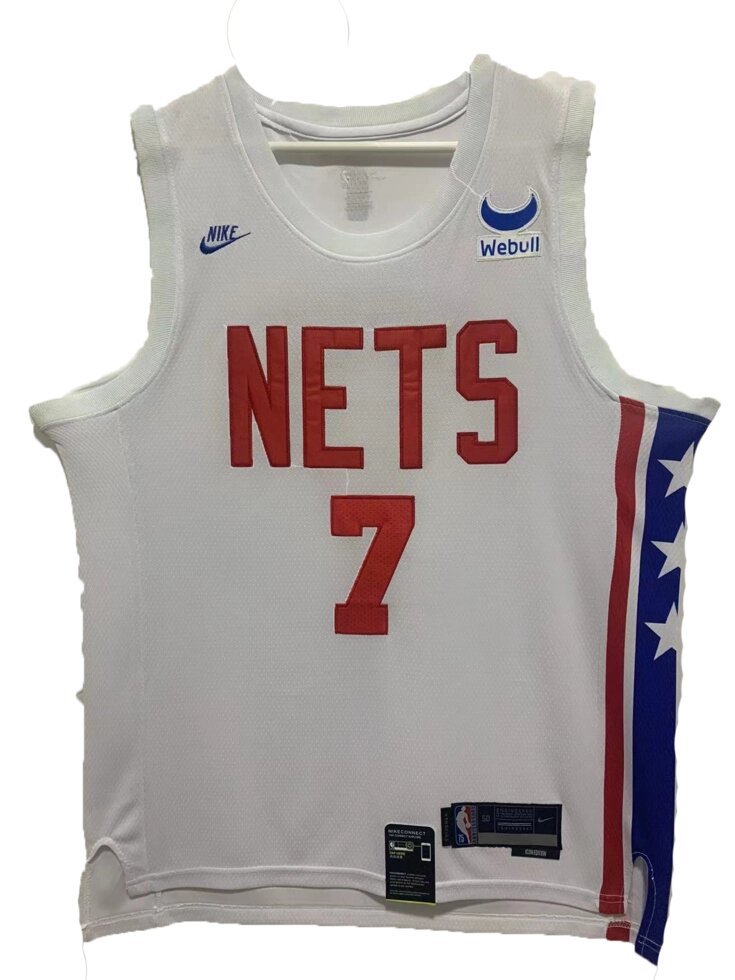 Баскетбольна джерсі Nike NBA Brooklyn Nets №7 Kevin Durant White від компанії Basket Family - фото 1
