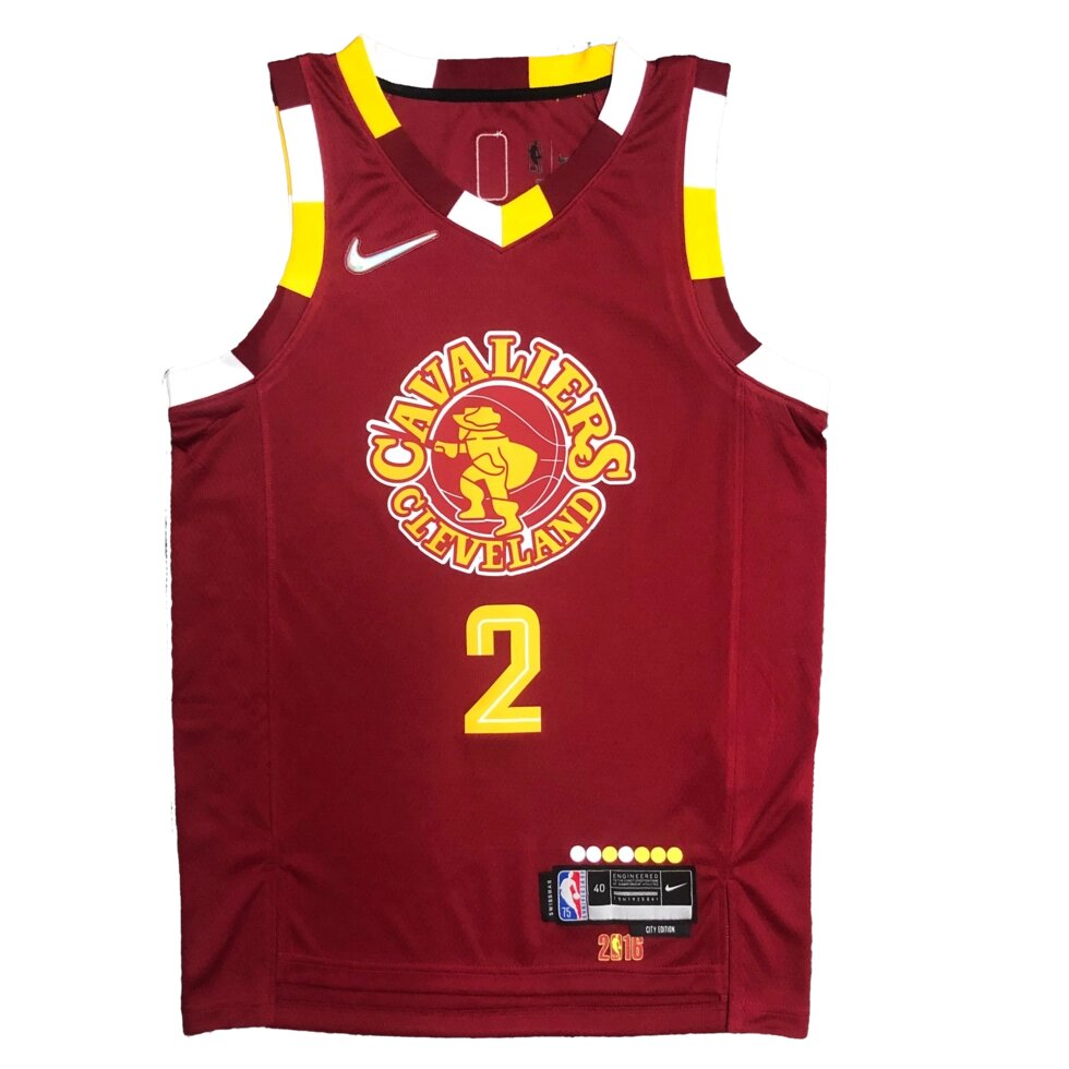 Баскетбольна джерси Nike NBA Cleveland Cavaliers №2 Kyrie Irving Brown Print від компанії Basket Family - фото 1