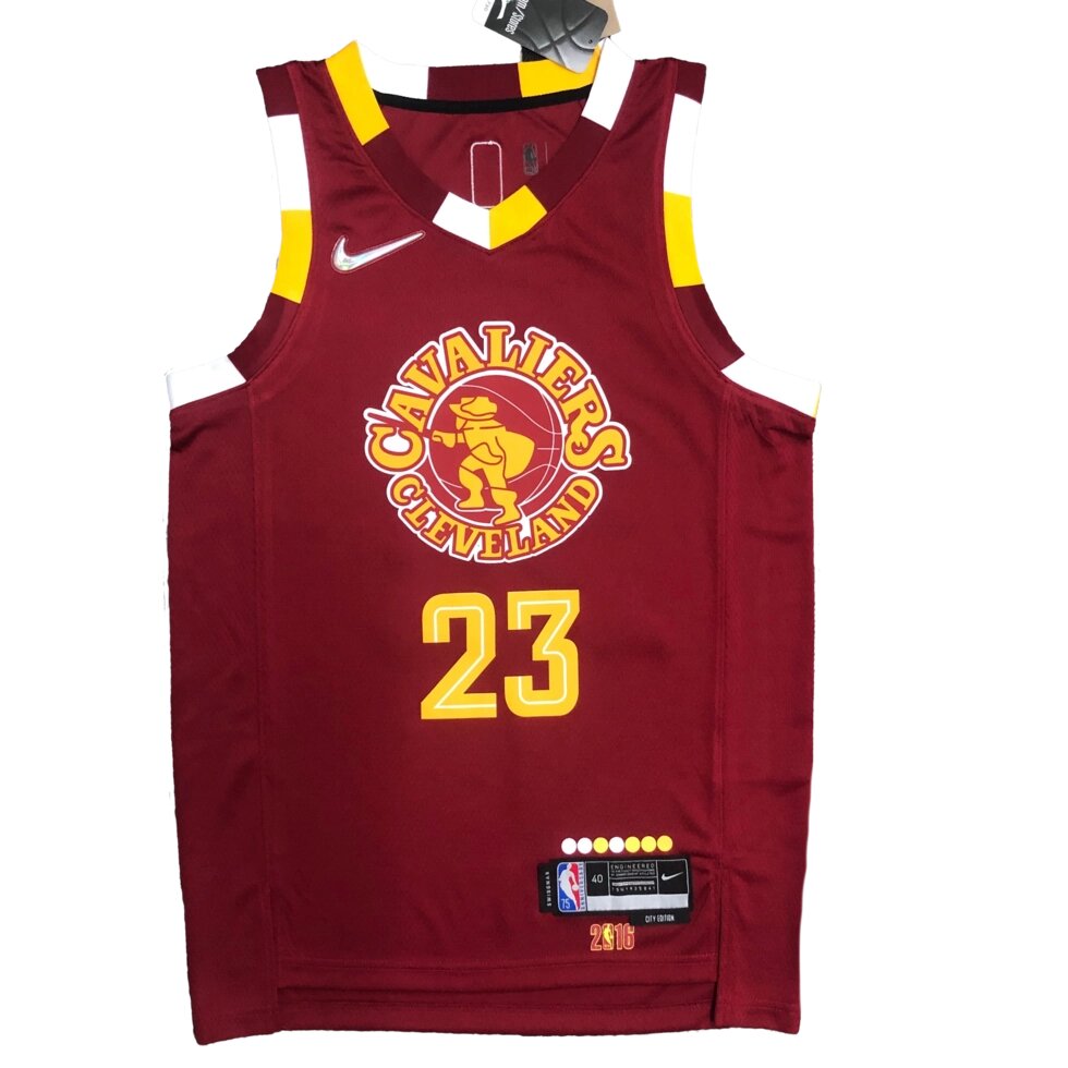 Баскетбольна джерси Nike NBA Cleveland Cavaliers №23 LeBron James Brown Print від компанії Basket Family - фото 1