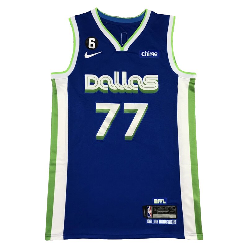 Баскетбольна джерсі Nike NBA Dallas Mavericks №77 Luka Doncic Blue. від компанії Basket Family - фото 1