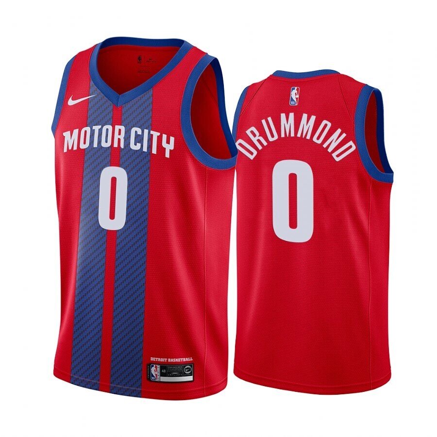 Баскетбольна джерсі Nike NBA Detroit Pistons №0 Andre Drummond red-blue від компанії Basket Family - фото 1