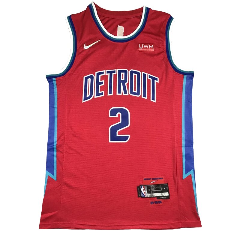 Баскетбольна джерсі Nike NBA Detroit Pistons №2 Cade Cunningham Red від компанії Basket Family - фото 1