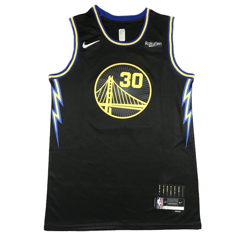 Баскетбольна джерсі Nike NBA Golden State Warriors №30 Steph Curry Black-Gold від компанії Basket Family - фото 1