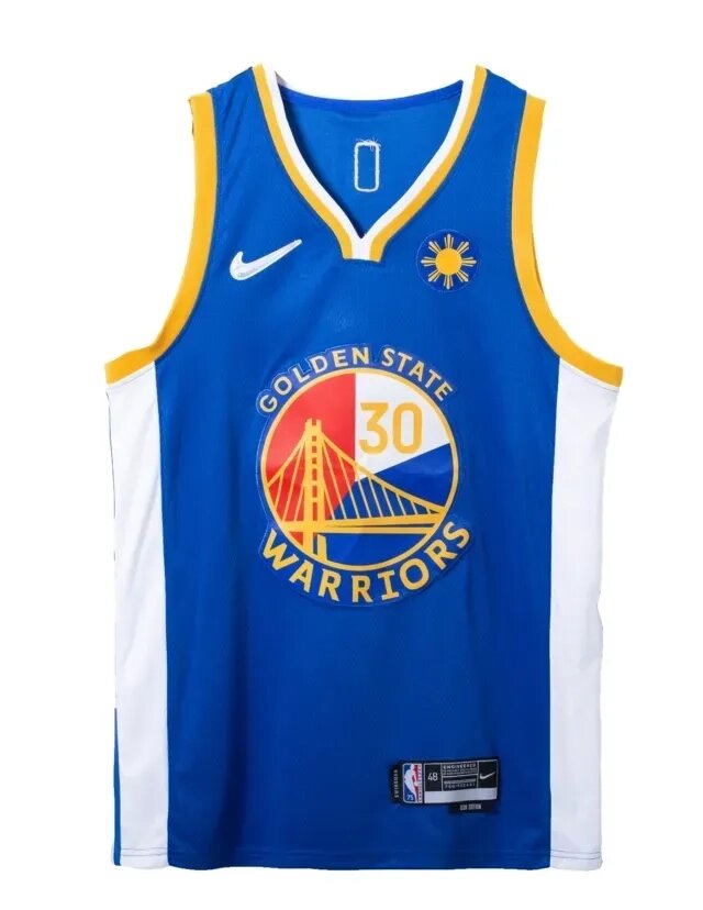 Баскетбольна джерсі Nike NBA Golden State Warriors №30 Steph Curry Blue від компанії Basket Family - фото 1