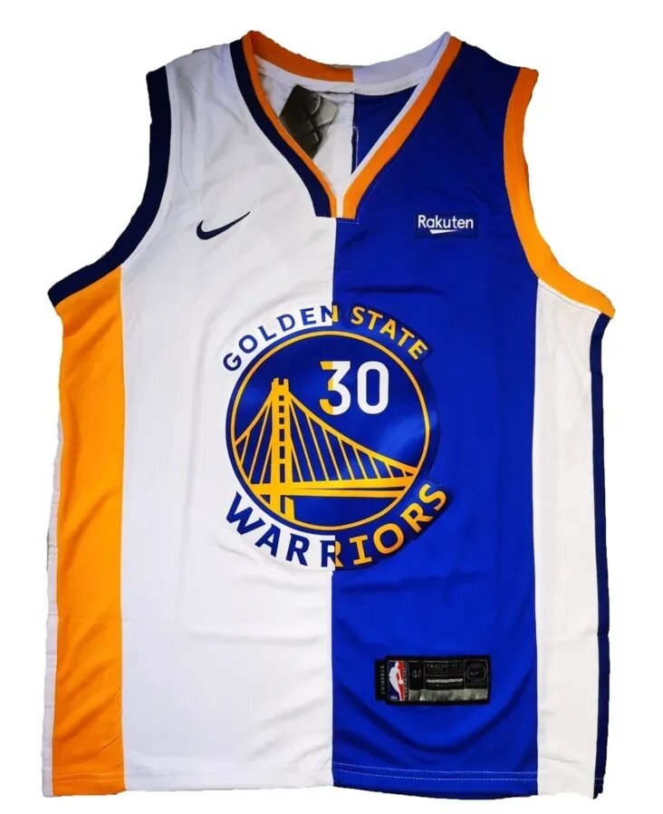 Баскетбольна джерсі Nike NBA Golden State Warriors №30 Steph Curry White-Blue від компанії Basket Family - фото 1