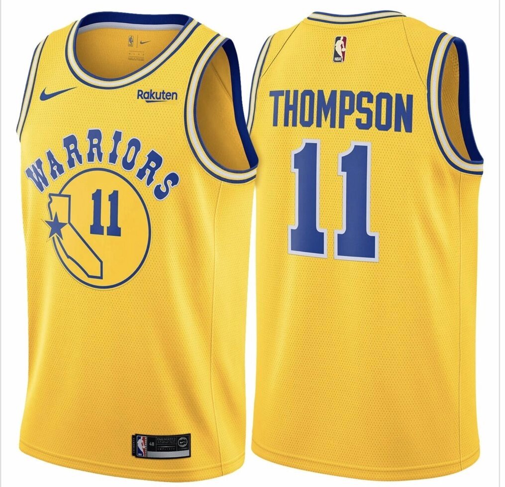 Баскетбольна джерсі Nike NBA GSW №11 Klay Thompson WARRIORS жовта від компанії Basket Family - фото 1
