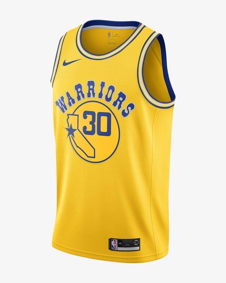 Баскетбольна джерсі Nike NBA GSW №30 Stephen Curry WARRIORS жовта від компанії Basket Family - фото 1
