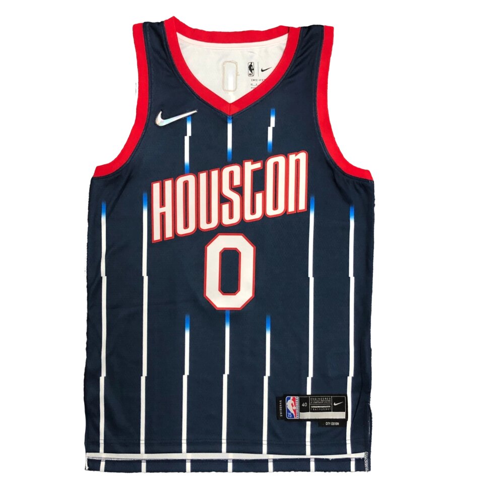 Баскетбольна джерсі Nike NBA Houston Rockets №0 Jalen Greeen Black Print від компанії Basket Family - фото 1
