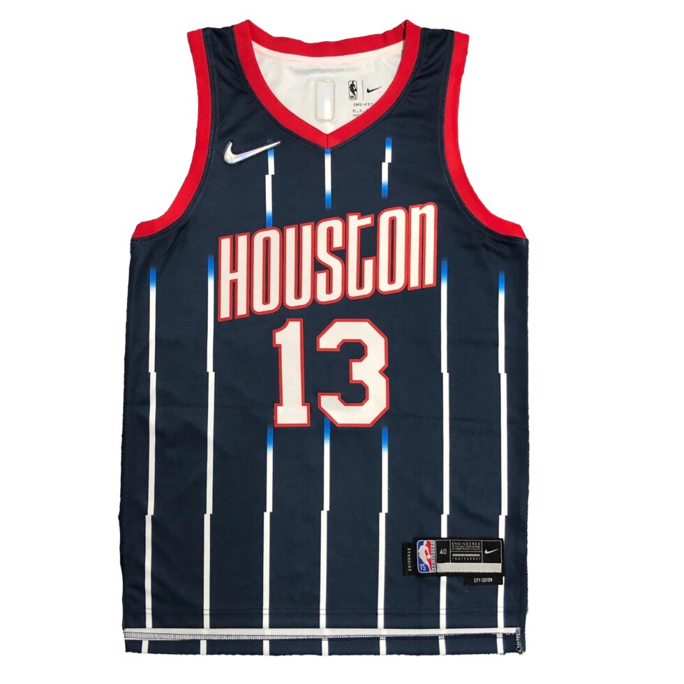 Баскетбольна джерсі Nike NBA Houston Rockets №13 James Harden Black Print від компанії Basket Family - фото 1