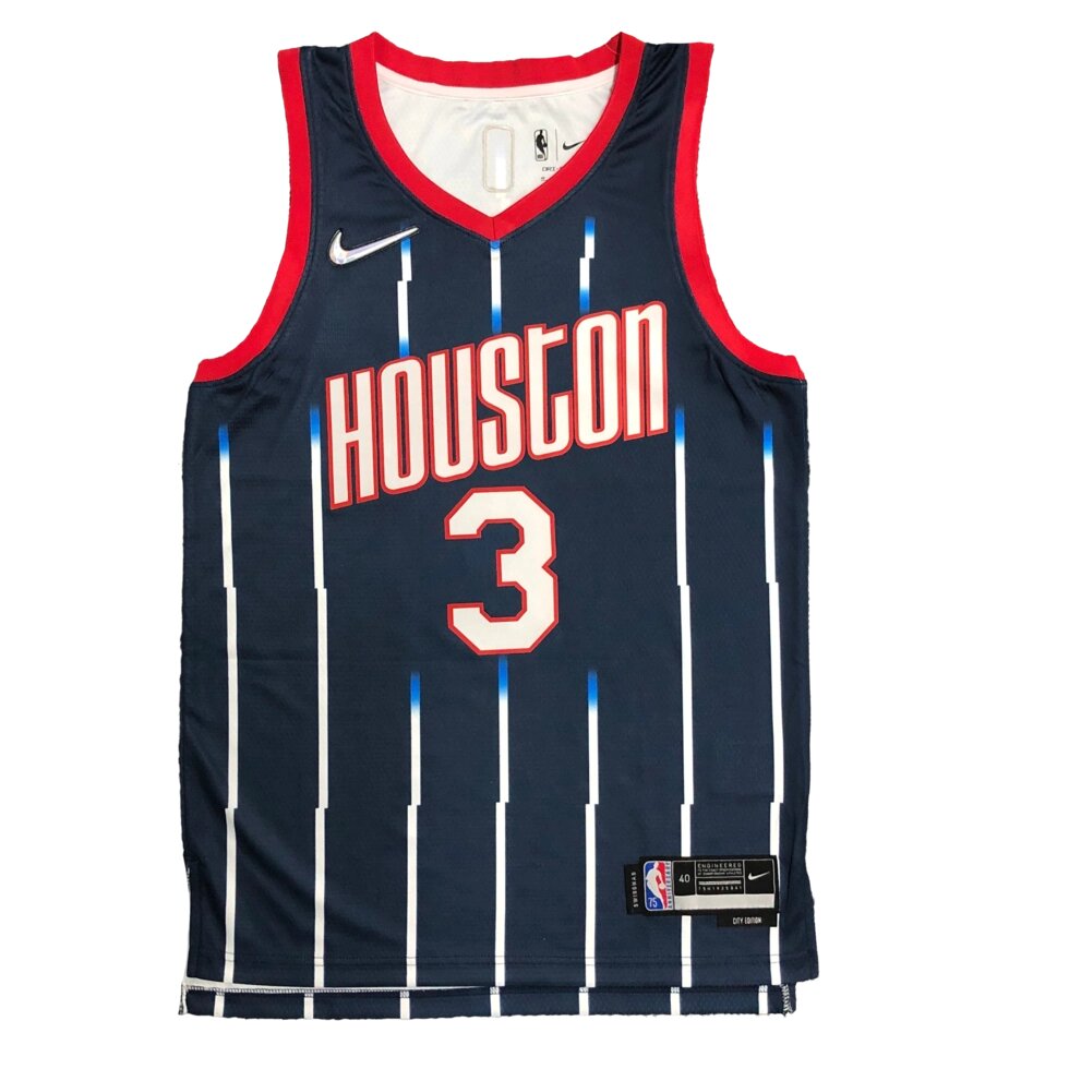 Баскетбольна джерсі Nike NBA Houston Rockets №3 Kevin Porter Jr. Black Print від компанії Basket Family - фото 1