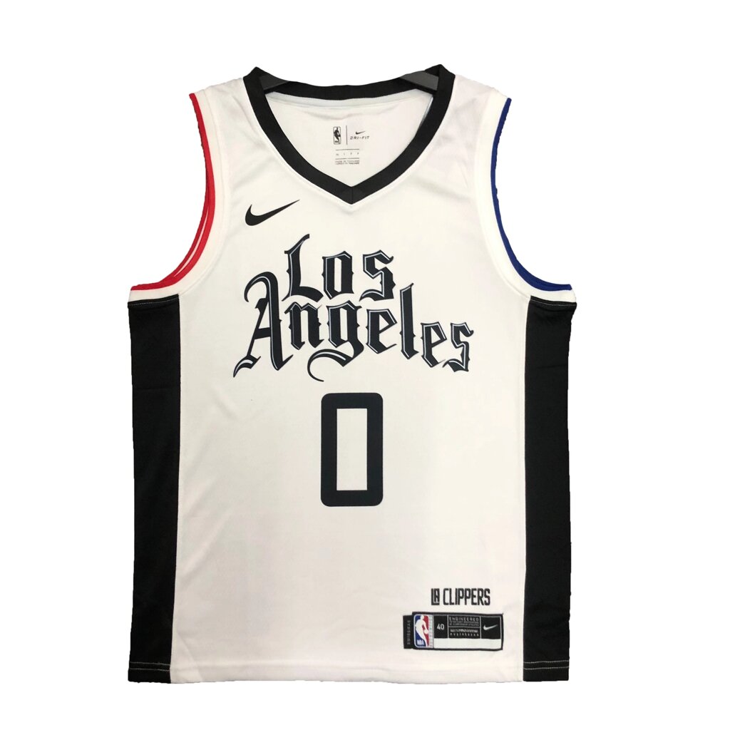 Баскетбольна джерсі Nike NBA Los Angeles Clippers №0 Russell Westbrook White Print від компанії Basket Family - фото 1