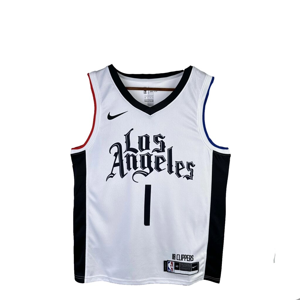 Баскетбольна джерсі Nike NBA Los Angeles Clippers №1 James Harden White Print від компанії Basket Family - фото 1