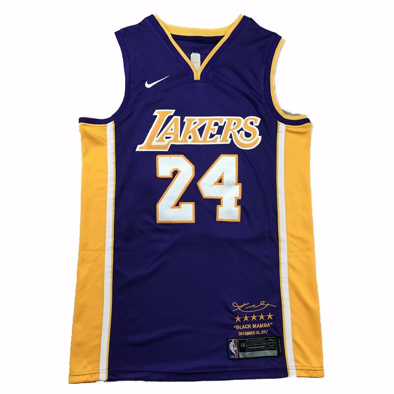Баскетбольна джерсі Nike NBA Los Angeles Lakers № 24 Kobe Bryant purple від компанії Basket Family - фото 1