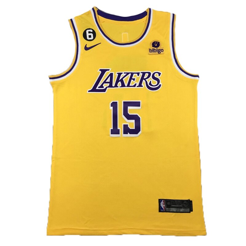 Баскетбольна джерсі Nike NBA Los Angeles Lakers №15 Austin Reaves Yellow від компанії Basket Family - фото 1