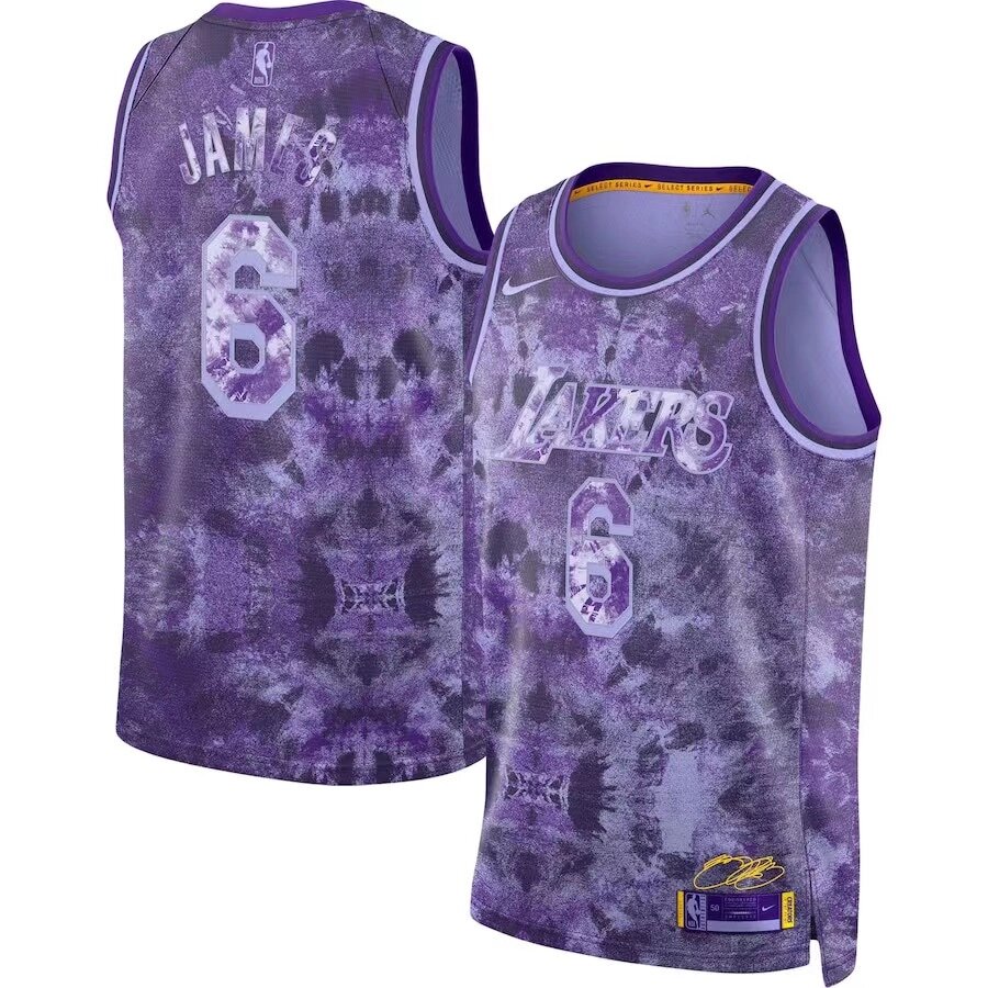 Баскетбольна джерсі Nike NBA Los Angeles Lakers №6 Lebron James Purple від компанії Basket Family - фото 1