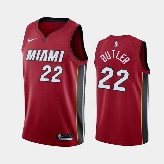 Баскетбольна джерсі Nike NBA Miami Heat №22 Jimmy Butler red від компанії Basket Family - фото 1