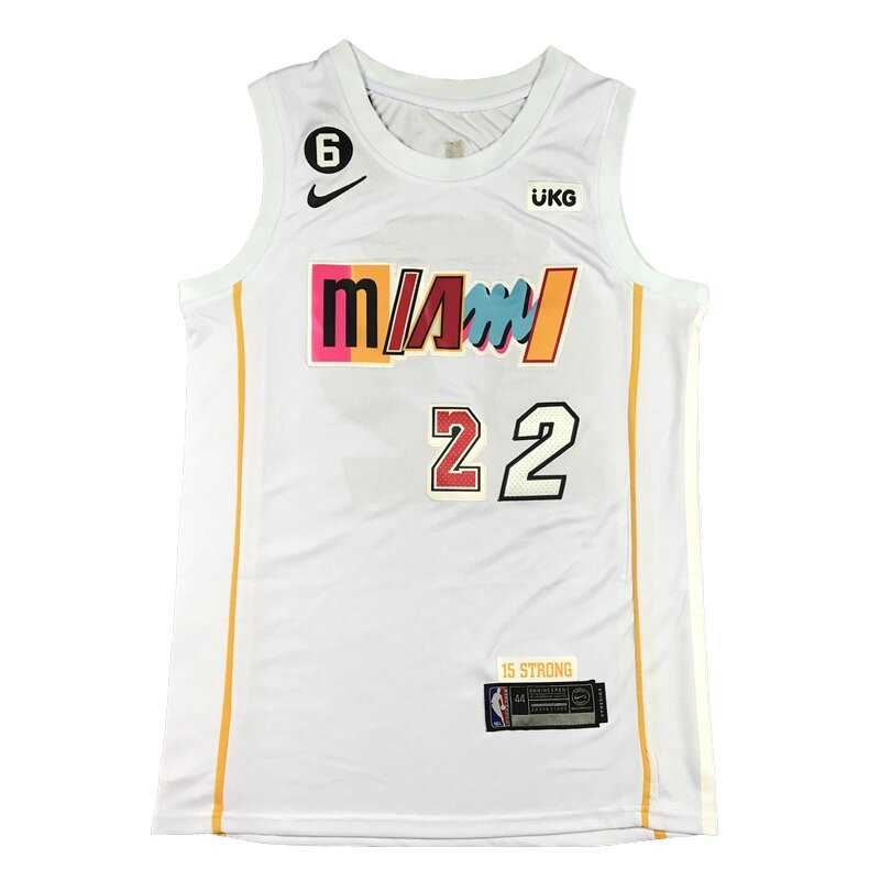 Баскетбольна джерсі Nike NBA Miami Heat №22 Jimmy Butler White від компанії Basket Family - фото 1