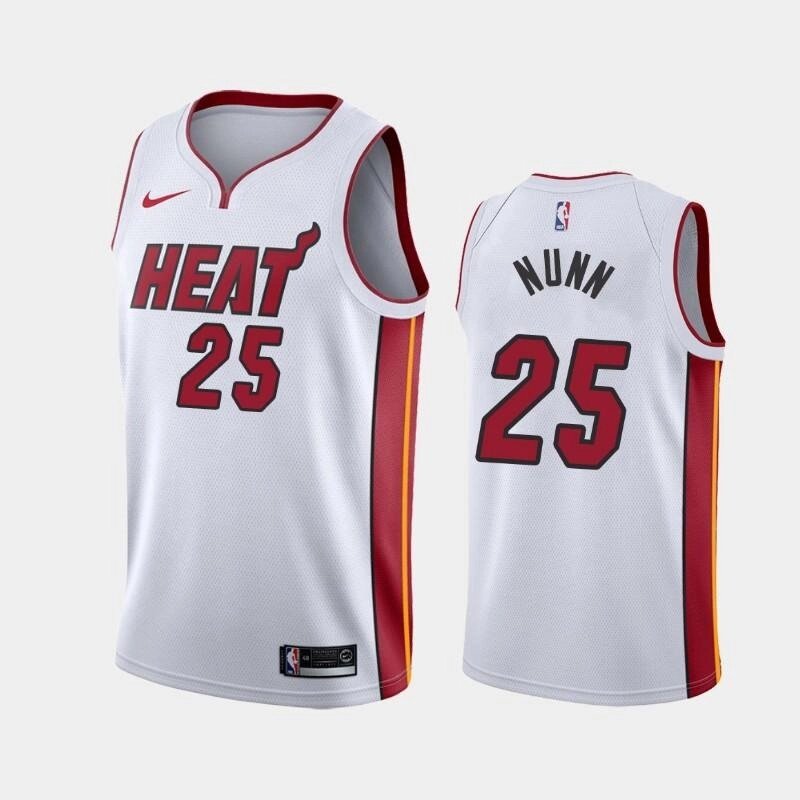 Баскетбольна джерсі Nike NBA Miami Heat №25 Kendrick Nunn біла від компанії Basket Family - фото 1