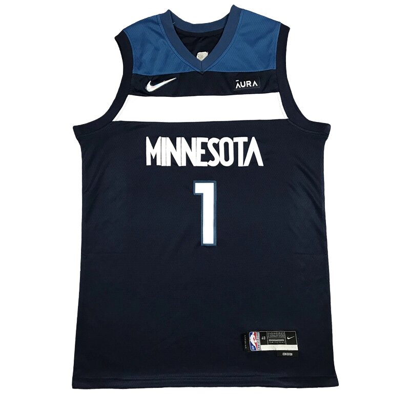 Баскетбольна джерсі Nike NBA Minnesota Timberwolves №1 Anthony Edwards Dark Blue від компанії Basket Family - фото 1