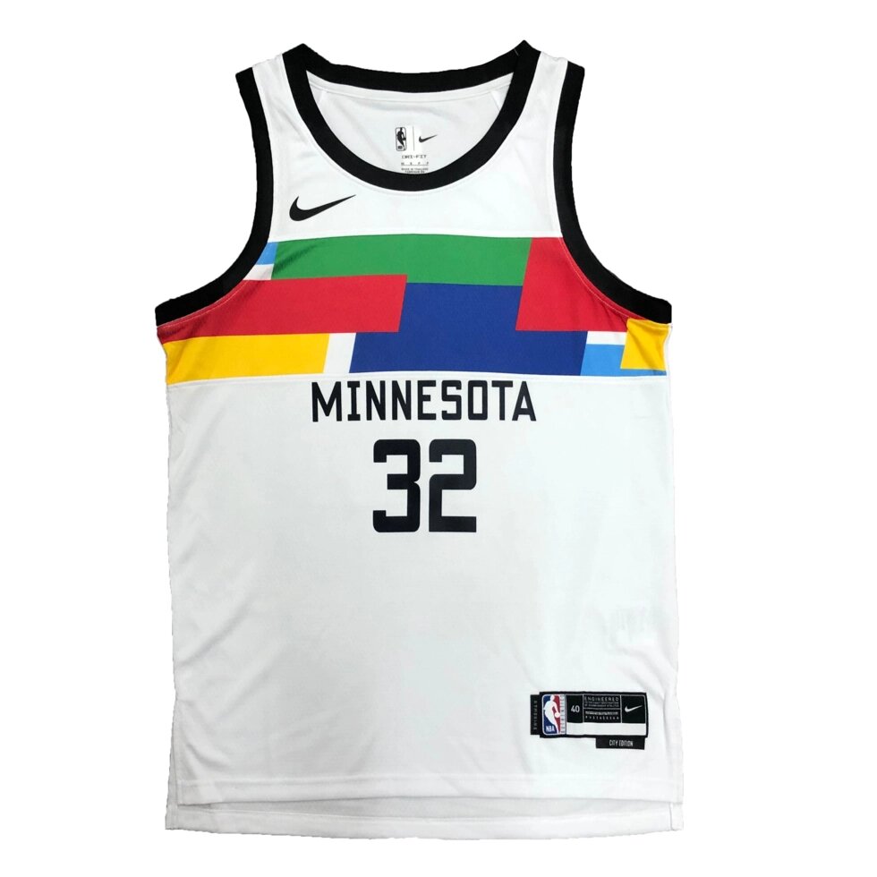 Баскетбольна джерсі Nike NBA Minnesota Timberwolves №32 Karl-Anthony Towns White Print від компанії Basket Family - фото 1