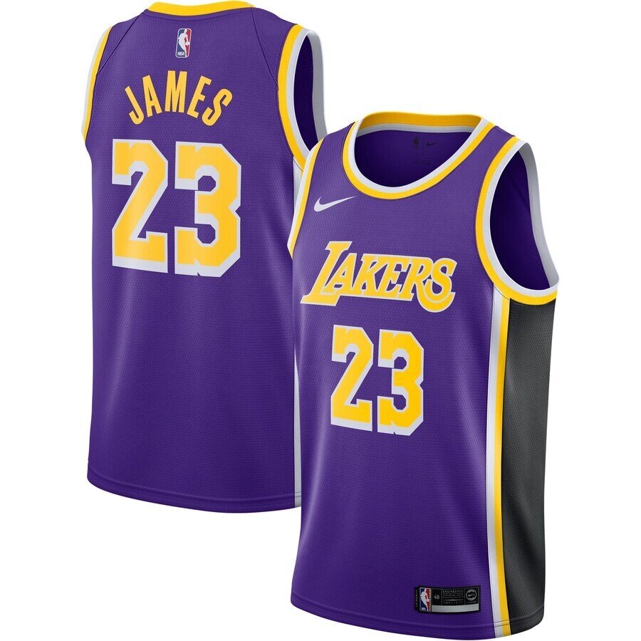 Баскетбольна джерсі Nike NBA New Collection Los Angeles Lakers №23 LeBron James purple від компанії Basket Family - фото 1