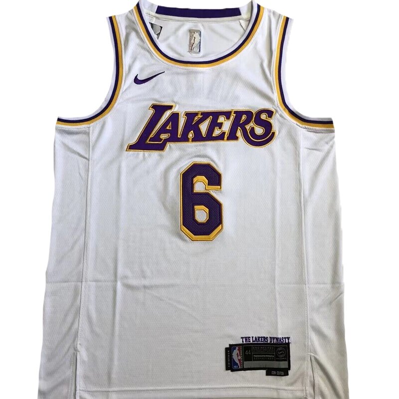 Баскетбольна джерсі Nike NBA New Collection Los Angeles Lakers №6 LeBron James White від компанії Basket Family - фото 1