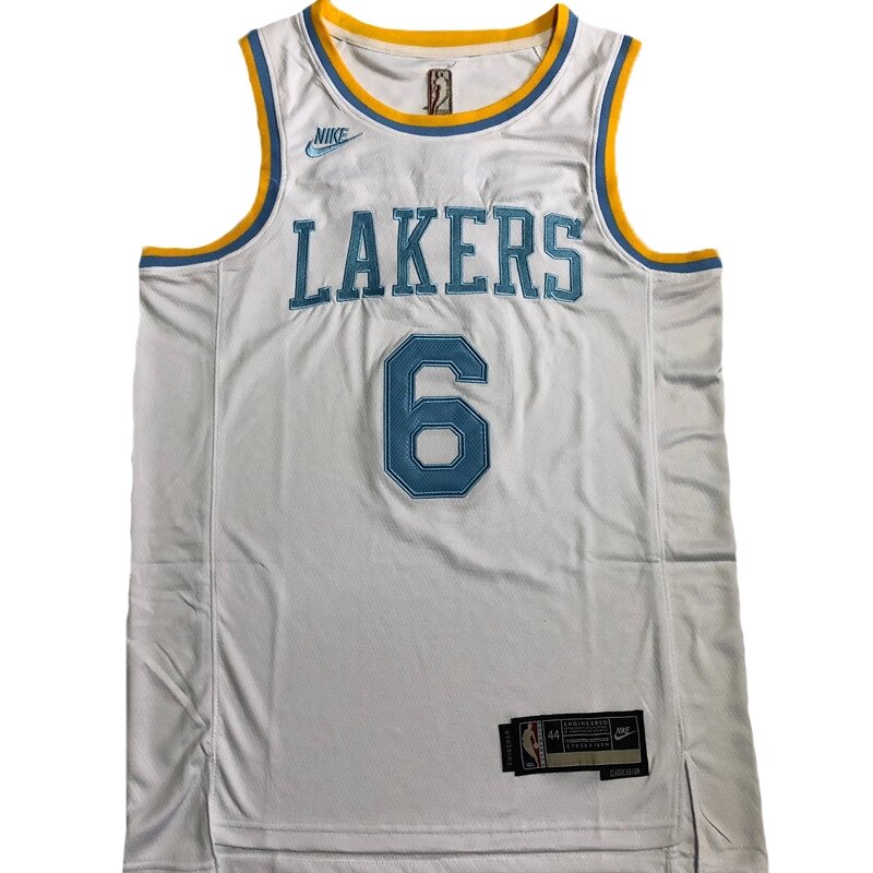 Баскетбольна джерсі Nike NBA New Collection Los Angeles Lakers №6 LeBron James White від компанії Basket Family - фото 1