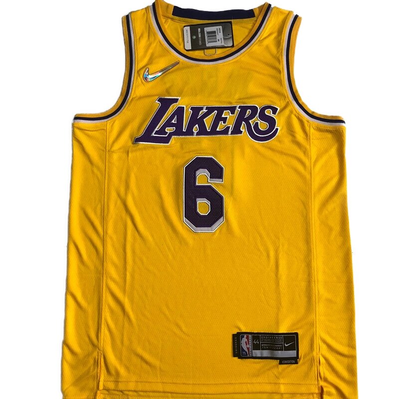 Баскетбольна джерсі Nike NBA New Collection Los Angeles Lakers №6 LeBron James Yellow від компанії Basket Family - фото 1
