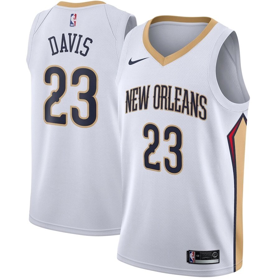 Баскетбольна джерсі Nike NBA New Orleans Pelicans № 23 Anthony Davis біла від компанії Basket Family - фото 1