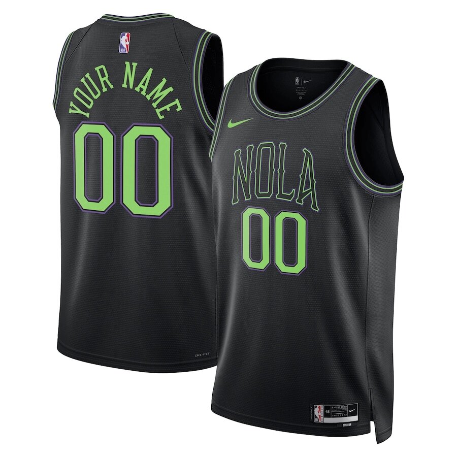 Баскетбольна джерсі Nike NBA New Orleans Pelicans №00 Custom Black Print від компанії Basket Family - фото 1