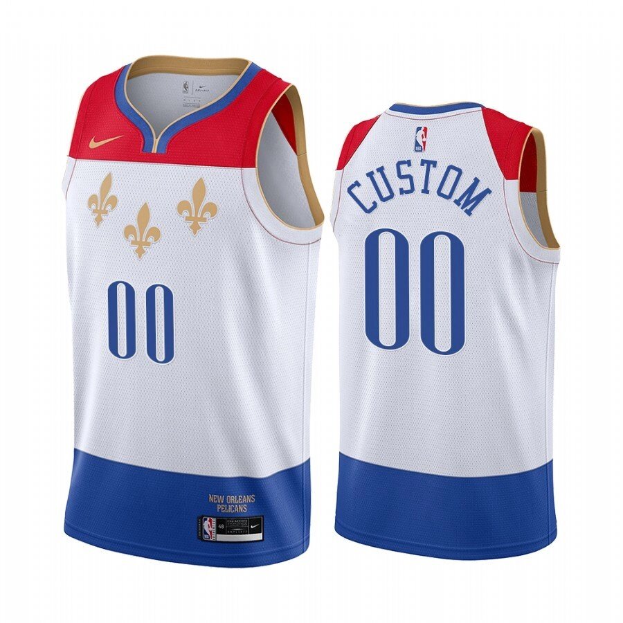 Баскетбольна джерсі Nike NBA New Orleans Pelicans №00 Custom white print від компанії Basket Family - фото 1