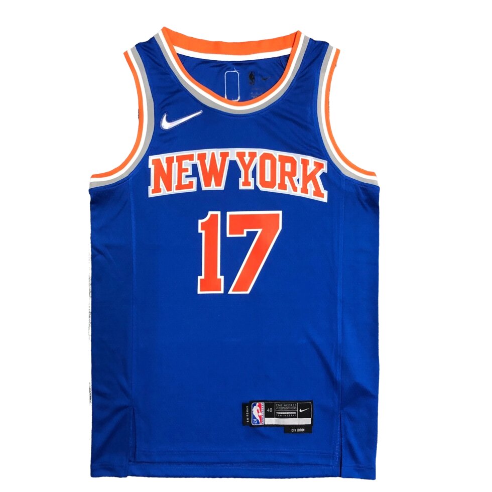 Баскетбольна джерсі Nike NBA New York Knicks №17 Jeremy Lin Blue Print від компанії Basket Family - фото 1