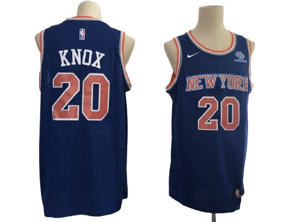 Баскетбольна джерсі Nike NBA New York Knicks №20 Kevin Knox синя від компанії Basket Family - фото 1