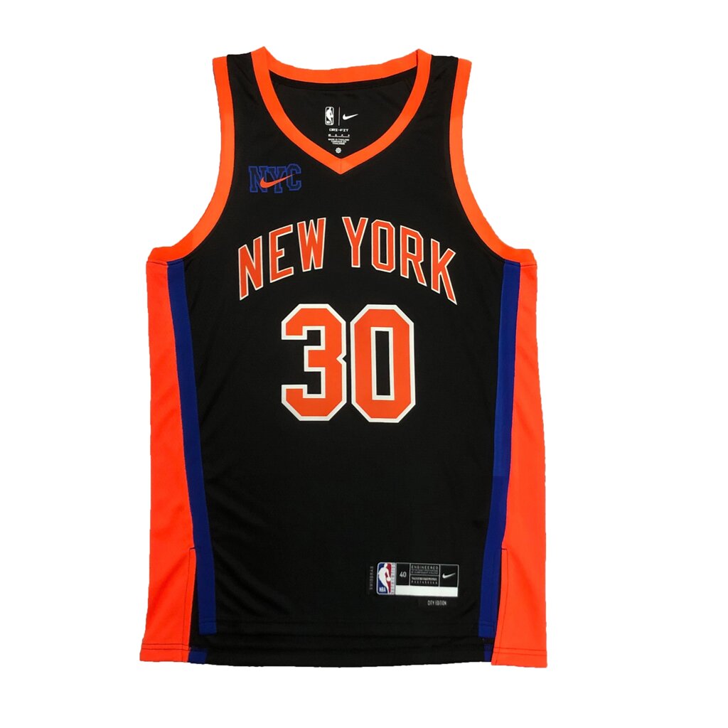 Баскетбольна джерсі Nike NBA New York Knicks №30 Julius Randle Black Print від компанії Basket Family - фото 1
