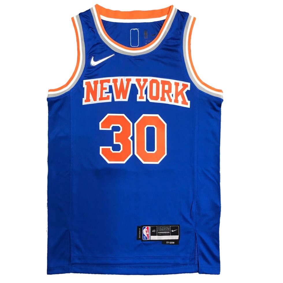 Баскетбольна джерсі Nike NBA New York Knicks №30 Julius Randle Blue Print від компанії Basket Family - фото 1