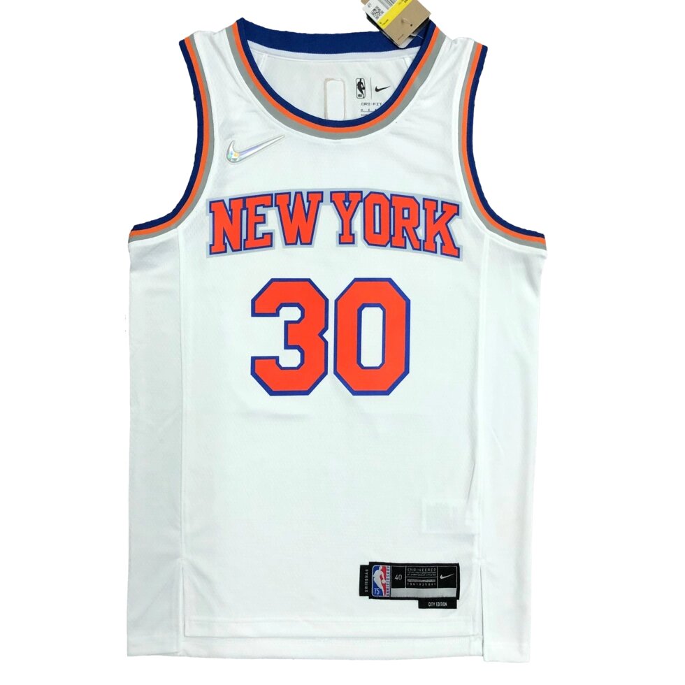 Баскетбольна джерсі Nike NBA New York Knicks №30 Julius Randle White Print від компанії Basket Family - фото 1