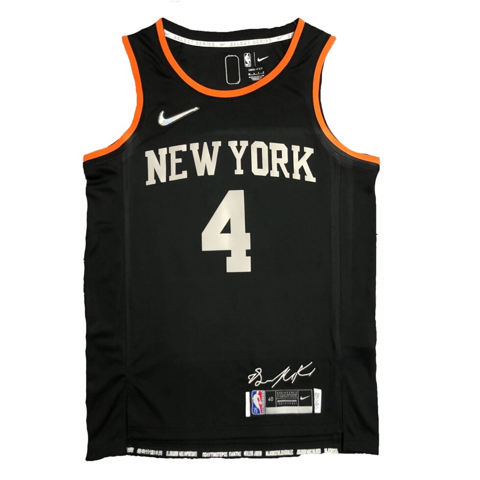 Баскетбольна джерсі Nike NBA New York Knicks №4 Derrick Rose Black Print. від компанії Basket Family - фото 1