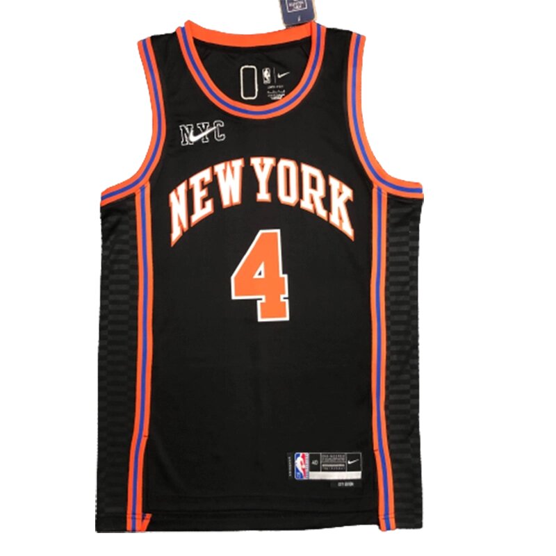 Баскетбольна джерсі Nike NBA New York Knicks №4 Derrick Rose Black Print від компанії Basket Family - фото 1
