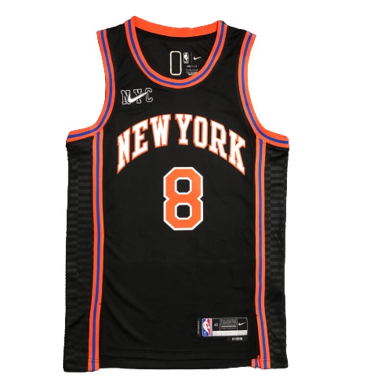 Баскетбольна джерсі Nike NBA New York Knicks №8 Kemba Walker Black Print від компанії Basket Family - фото 1