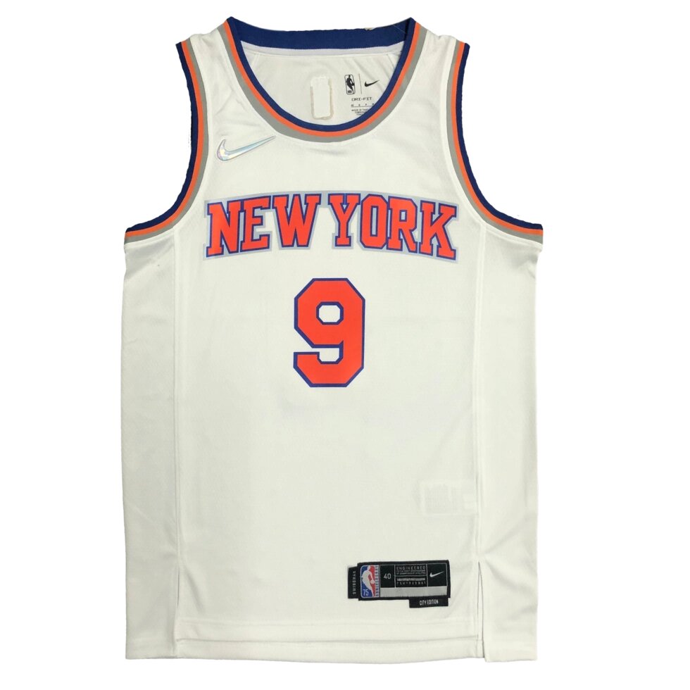 Баскетбольна джерсі Nike NBA New York Knicks №9 RJ Barrett White Print від компанії Basket Family - фото 1
