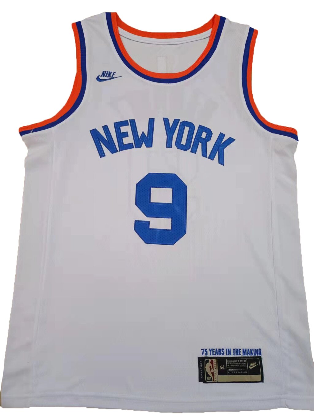 Баскетбольна джерсі Nike NBA New York Knicks №9 RJ Barrett White від компанії Basket Family - фото 1