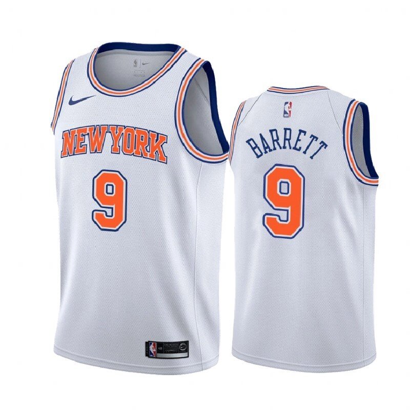 Баскетбольна джерсі Nike NBA New York Knicks №9 RJ Barrett white від компанії Basket Family - фото 1