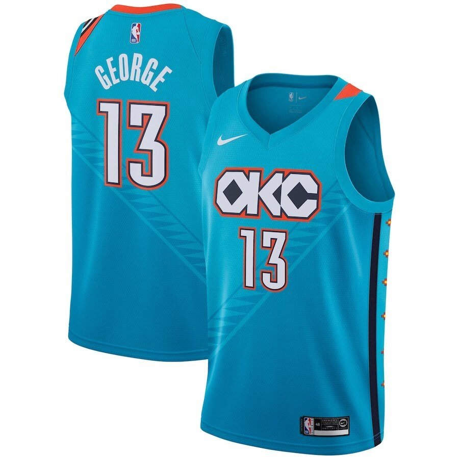 Баскетбольна джерсі Nike NBA OKC №13 Paul George new season від компанії Basket Family - фото 1